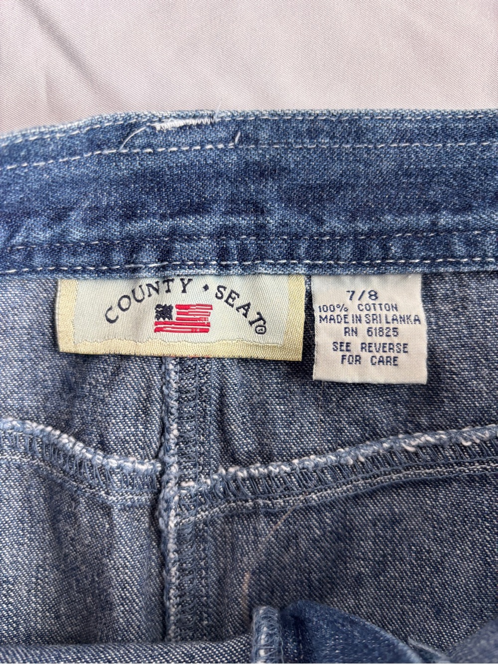 Vintage Denim Mini Skirt - Picture 4 of 4